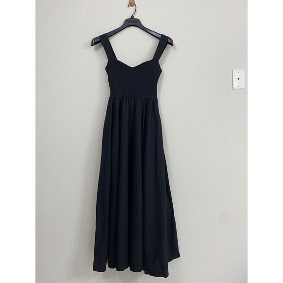 J.Crew Sweetheart tank dress with poplin skirt in Black NWT Size M Medium - Picture 7 of 10